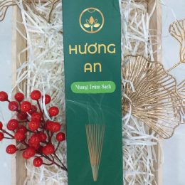 Nhang trầm sạch Hương An loại mùi nhẹ – hộp 100 cây 30 cm